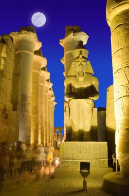 Photo:  Luxor, Egypt. Luxor was the ancient city of Thebes